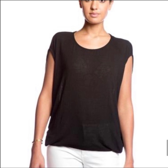 Ella Moss Icon Short Sleeve Tee Shirt Top Black - Picture 2 of 12